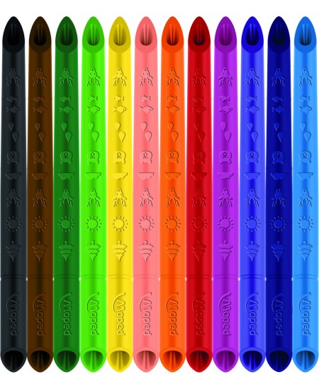 MAPED Infinity inovatīvi, neasināmie zīmuļi, 12 krāsas