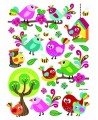 Gēla 3D uzlīmes GRAINE CREATIVE Putniņi