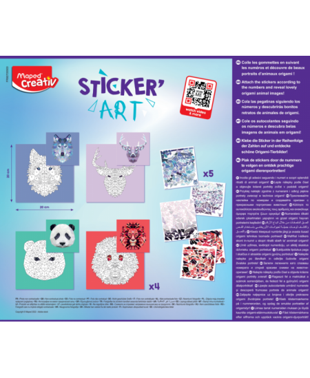 Uzlīmju mozaīkas radošais komplekts MAPED Sticker´Art