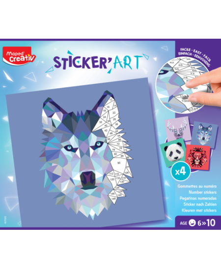 Uzlīmju mozaīkas radošais komplekts MAPED Sticker´Art