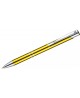 Automātiskā lodīšu pildspalva KOSMOS, 0,7 mm, dzeltens korpuss, zila
