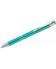 Automātiska lodīšu pildspalva KOSMOS, 0.7 mm, tirkīza krāsas korpuss, zila