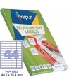 Etiķešu uzlīmes FOPI 48,5x25,4 mm, A4, 44 uzlīmes lapā, 100 lapas