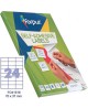 Etiķešu uzlīmes FOPI 70x37 mm, A4, 24 uzlīmes lapā, 100 lapas