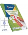 Etiķešu uzlīmes FOPI 105x74 mm, A4, 8 uzlīmes lapā, 100 lapas