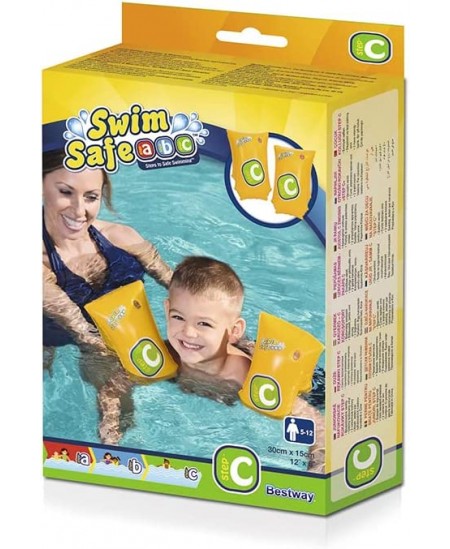 Peldēšanas piedurknes bērniem BESTWAY Swim Safe, 30x15 cm, no 6 gadu vecuma.