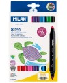 Divpusēji flomāsteri MILAN BICOLOR MAXI, 16 krāsas