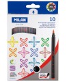 Flomāsteri MILAN PINCEL BRUSH, 10 krāsas