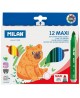 Flomāsteri MILAN MAXI, 12 krāsas