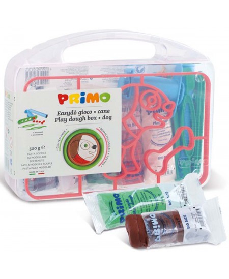 Plastilīna PRIMO Dog set, ar piederumiem, 5 krāsas