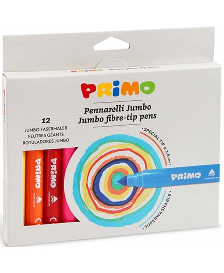 Flomāsteri PRIMO Jumbo, 12 krāsas