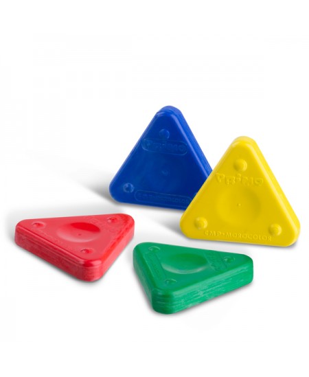 Vaska trīsstūrveida krītiņi PRIMO, 6 krāsas