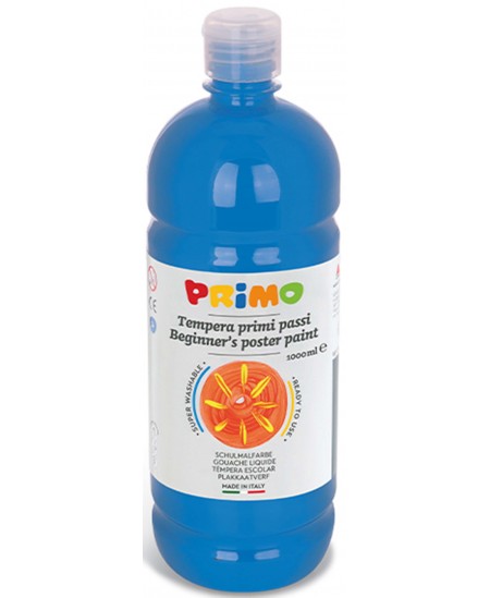Guaša PRIMO, zila krāsa, 1000 ml