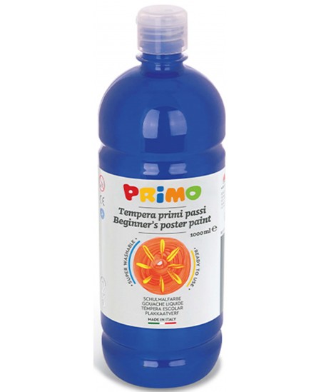 Guaša PRIMO, spilgti zilā krāsa, 1000 ml