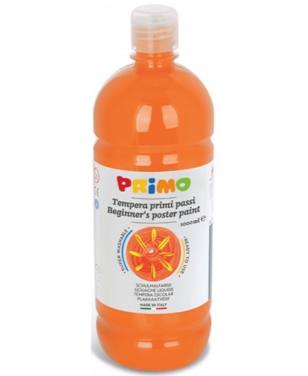 Guaša PRIMO, oranža krāsa, 1000 ml