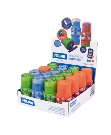 Dzēšgumija ar aizsargvāciņu un asināmo MILAN Extension Ninjutsu Special Series