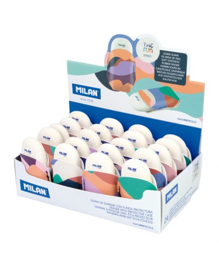 Dzēšgumija ar aizsargvāciņu MILAN 1012 The Fun Series