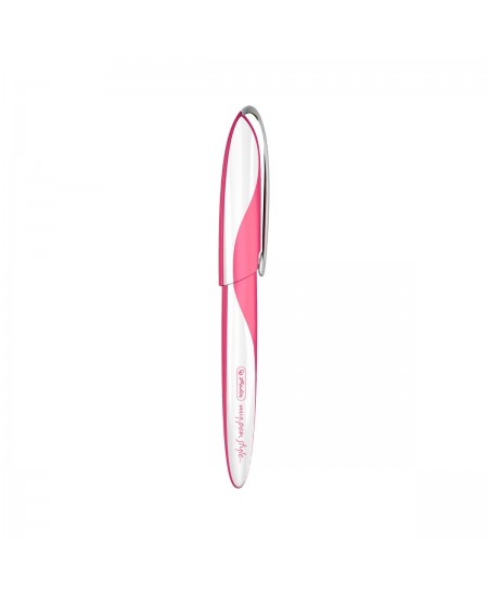 Pildspalva HERLITZ My Pen Style Indonesia Pink, rozā/balts korpuss