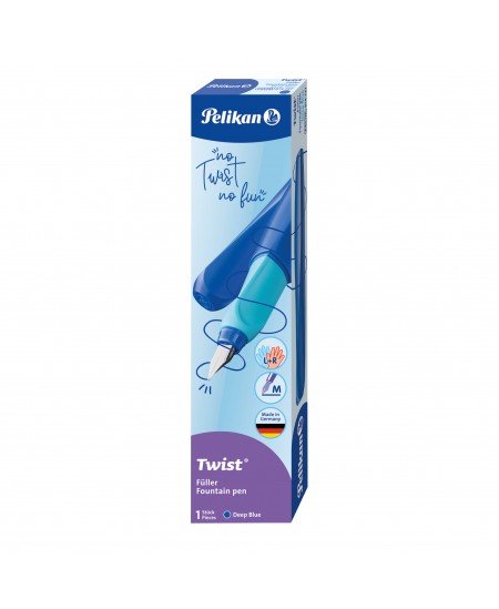 Pildspalva Pelikan Twist Deep Blue, zils korpuss