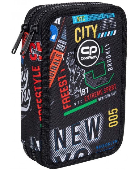 Penālis COOLPACK Big City, divi nodalījumi, piepildīts