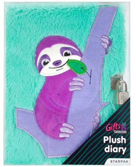 Plīša dienasgrāmata STARPAK Sloth, A5