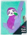 Plīša dienasgrāmata STARPAK Sloth, A5