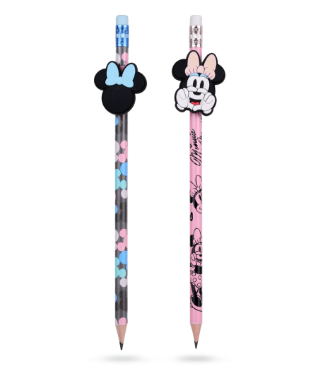 Zīmulis COOLPACK Minnie Mouse ar dzēšgumiju, HB, 2 gab.