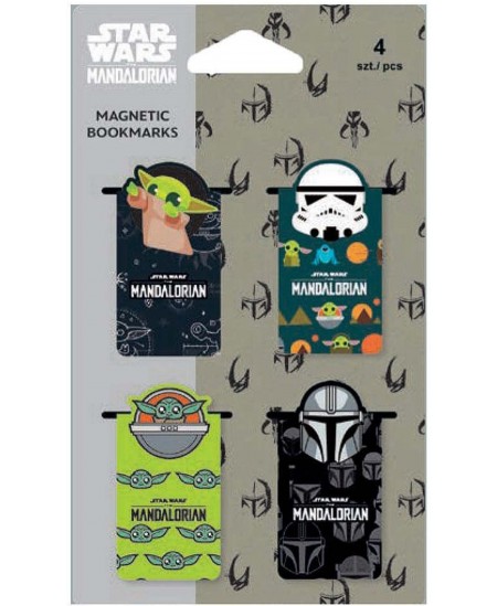 Magnētiskās grāmatzīmes COOLPACK Mandalorian, 4 gab.