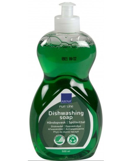 Ekoloģisks trauku mazgāšanas līdzeklis PURI LINE, ar svaigu aromātu, 500 ml