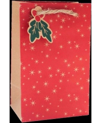 Dāvanu maisiņš Ziemassvētku āmulis 20 cm x 12 cm
