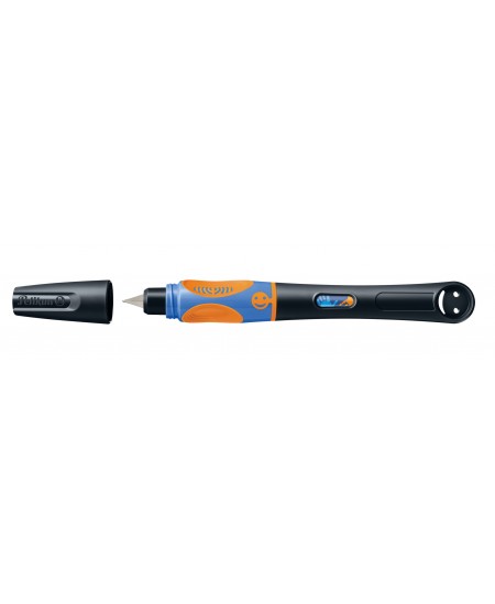 Tintes pildspalva PELIKAN Griffix-4, labročiem, Neon Black, blisterī