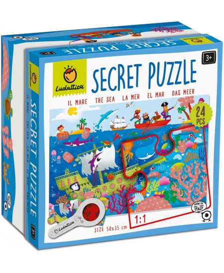 Puzle ar noslēpumiem LUDATTICA Jūra, 24 detaļas