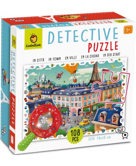 Detektīvpuzle LUDATTICA Pilsēta, 108 detaļas