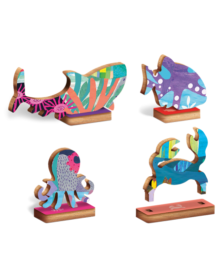 Koka puzle LUDATTICA Jūra, 48 detaļas