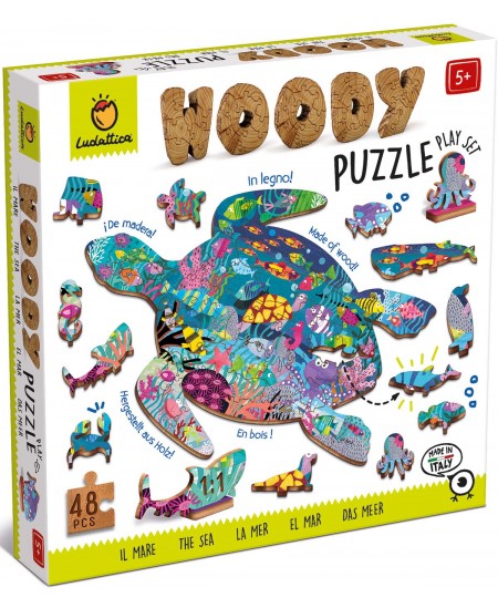 Koka puzle LUDATTICA Jūra, 48 detaļas