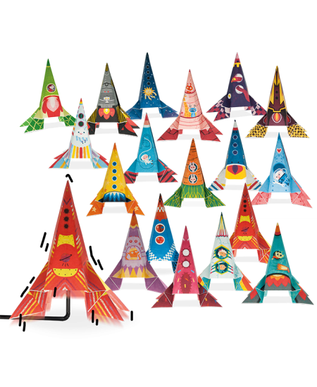 Origami komplekts LUDATTICA Raķetes