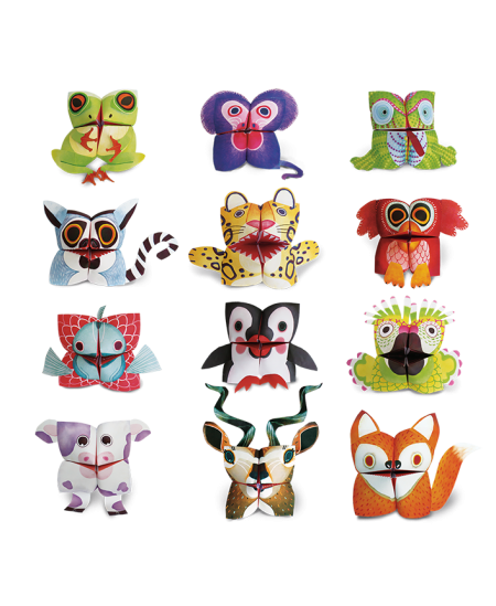 Origami komplekts LUDATTICA Mazie dzīvnieki