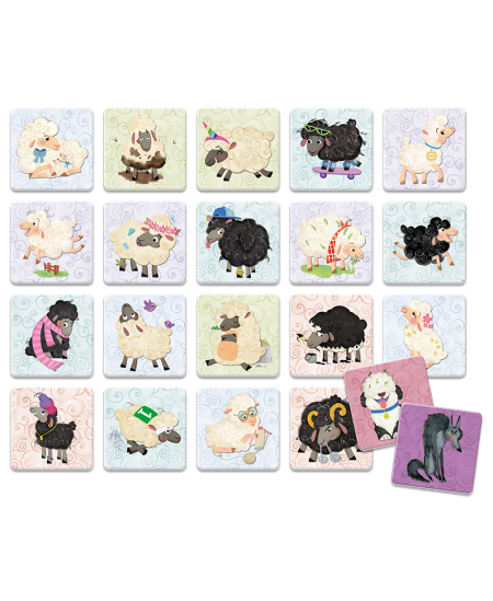 Atmiņu attīstoša spēle LUDATTICA Risky Memo „Sargies vilka!“