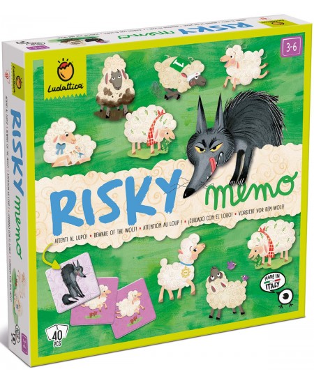 Atmiņu attīstoša spēle LUDATTICA Risky Memo „Sargies vilka!“