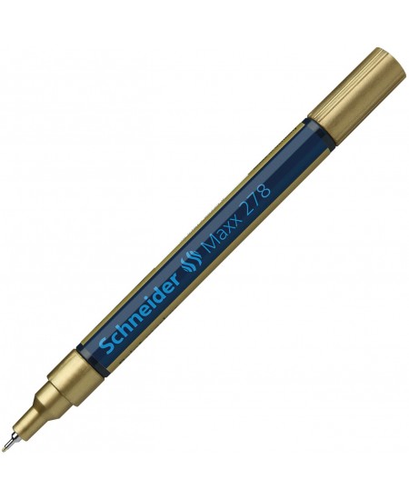 Marķieris SCHNEIDER Paint Marker Maxx 278, 0.8mm, zelta krāsā