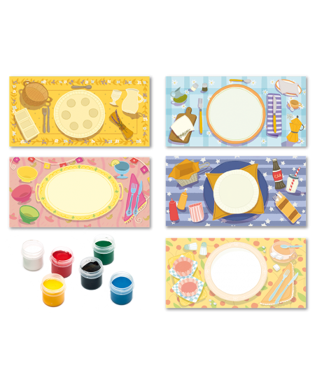 Krāsošanas komplekts zīmēšanai ar pirkstiem LUDATTICA Let´s Paint