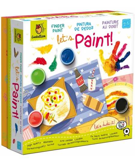 Krāsošanas komplekts zīmēšanai ar pirkstiem LUDATTICA Let´s Paint