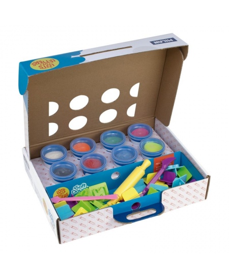 Modelēšanas komplekts ar piederumiem MILAN Daudz burtu, 8 krāsas