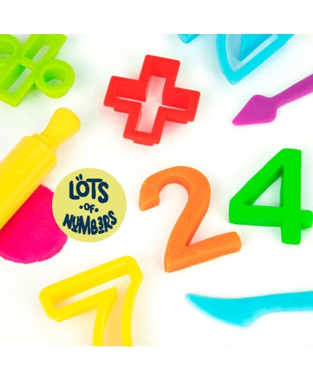 Modelēšanas komplekts ar piederumiem MILAN Daudz skaitļu, 8 krāsas