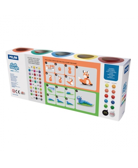 Plastilīns MILAN, 10 krāsas