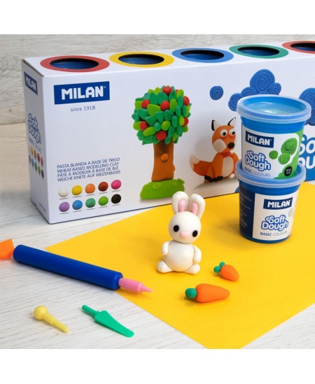 Plastilīns MILAN, 10 krāsas