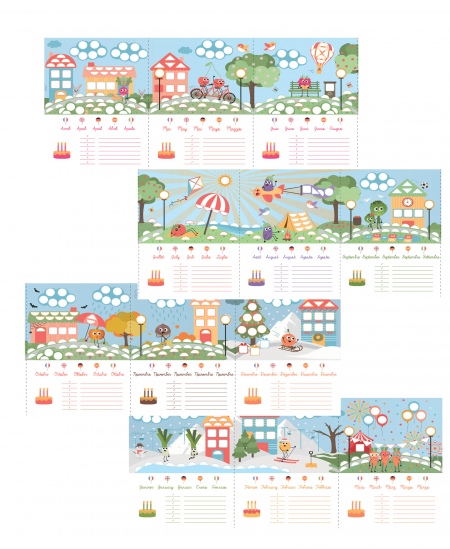 Dzimšanas dienas kalendārs SODERTEX Augļi un dārzeņi