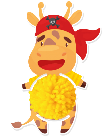 Bumbuļu izgatavošana Mazie pirāti SODERTEX, 6 gab.