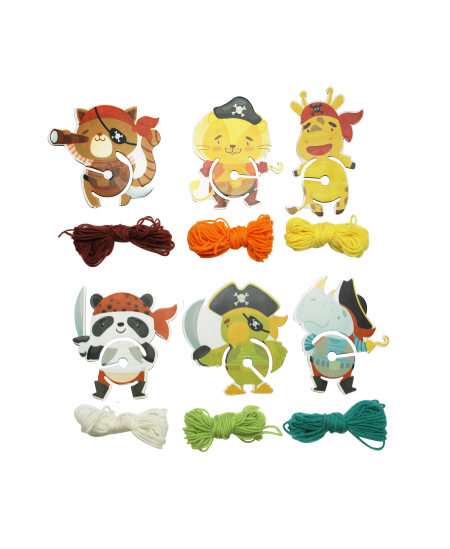 Bumbuļu izgatavošana Mazie pirāti SODERTEX, 6 gab.