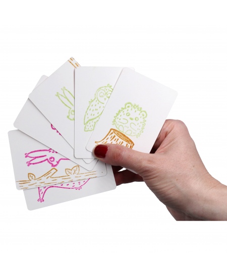 Caurspīdīgi pašlīmējoši zīmogi SODERTEX Forest, 18 dizaini